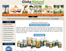 Tablet Screenshot of globanatural.com